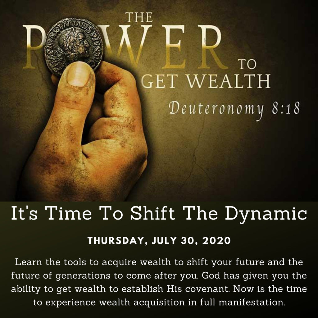 The Power To Get Wealth, class 2